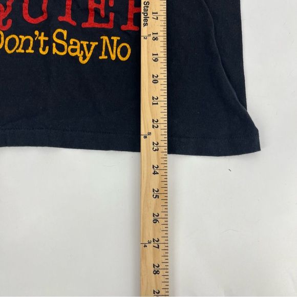 Vintage Billy Squier Shirt Womens Small Black 1981 80s Don’t Say No Tour Band - Picture 6 of 9
